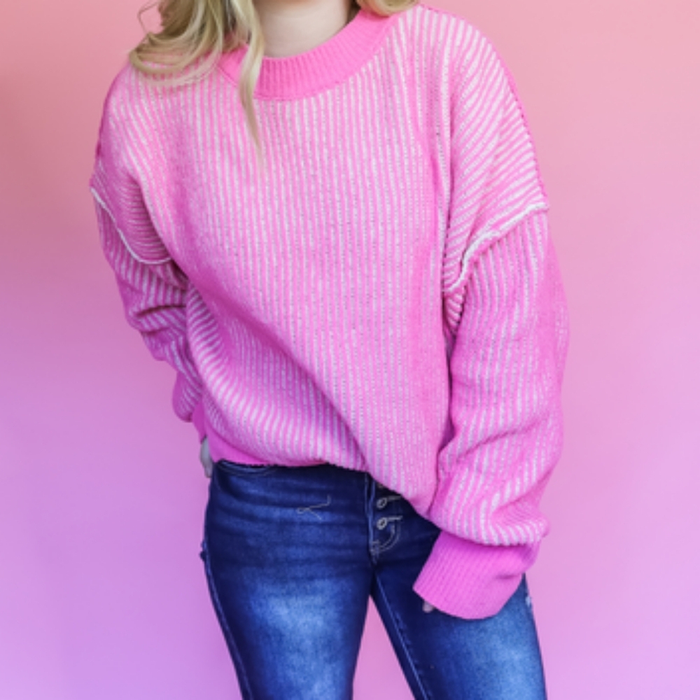 New In Pink Sweater